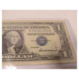 1957 ONE DOLLAR SILVER CERTFICATE NOTE
