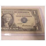 1957 ONE DOLLAR SILVER CERTFICATE NOTE
