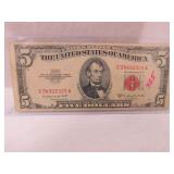 FIVE DOLLAR RED SEAL NOTE