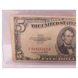 FIVE DOLLAR RED SEAL NOTE