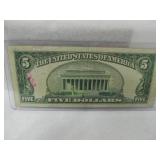 FIVE DOLLAR RED SEAL NOTE