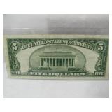 FIVE DOLLAR SILVER CERTIFICATE