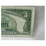 FIVE DOLLAR SILVER CERTIFICATE