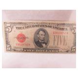 FIVE DOLLAR RED SEAL NOTE