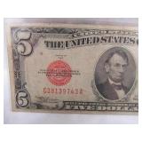 FIVE DOLLAR RED SEAL NOTE