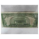 FIVE DOLLAR RED SEAL NOTE