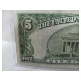 FIVE DOLLAR SILVER CERTIFACATE NOTE