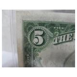 FIVE DOLLAR SILVER CERTIFACATE NOTE