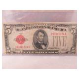 FIVE DOLLAR RED SEAL NOTE