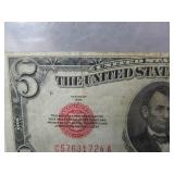 FIVE DOLLAR RED SEAL NOTE