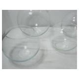 Various Size Bubble Glass Bowls