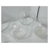 Various Size Bubble Glass Bowls