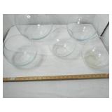 Various Size Bubble Glass Bowls