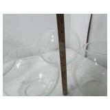 Various Size Bubble Glass Bowls