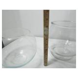 Various Glass Bubble Bowl Vases