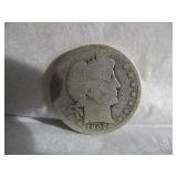 BARBER SILVER HALF DOLLAR
