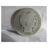 BARBER SILVER HALF DOLLAR