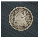 Better Date 1853 O Liberty Seated Half Dime, Original Surfaces