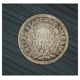 Better Date 1853 O Liberty Seated Half Dime, Original Surfaces