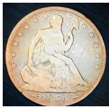 1855 Liberty Seated Half Dollar VG