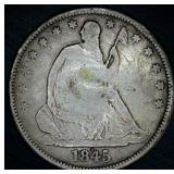 1845 O Seated Liberty Half Dollar Repunched Date - Details