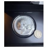 2019 2.5 oz .999 High Relief American Liberty w/Display Case & COA