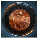 Gallery Mint Museum Reproduction of 1796 One Cent - Hyper Accurate w/very Low Mintage