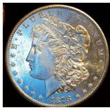 AU+/BU 1878 S Morgan Silver Dollar, Flashy Semi-PL