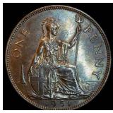 Uncirculated 1951 UK Penny Red/RB