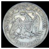 1866 Liberty Seated Half Dollar, Motto, VG