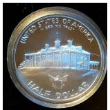 Proof 1982 Washington 250th Anniv Silver Half Dollar in Sealed Capsule