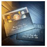 1996 & 1997 Silver Proof Sets w/Sleeves & COAs, just shy of 1.25oz ASW