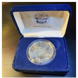 BU 1988 Silver Eagle w/Display, Box & Original Capsule, all in Mint Fresh Cond