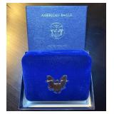 BU 1988 Silver Eagle w/Display, Box & Original Capsule, all in Mint Fresh Cond