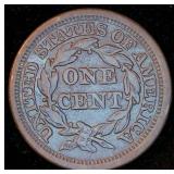 1848 VF Braided Hair Large Cent, Original Surfaces