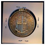 1928 XF+ Great Britain Silver Half Crown