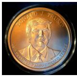 Trump 1st Presidency 5oz .999 Fine Copper Round, Mint Fresh Capsule & Round