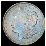 AU 1921 Morgan Silver Dollar, Original Surfaces