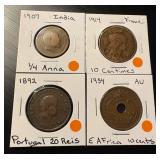 Collection of (4) Tougher Find World Coins