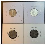 (4) Better Quality Mercury Dimes