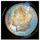 Uncirculated 1884 O Morgan Silver Dollar, Original Surfaces w/near Full Luster