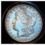 AU+ 1886 P Morgan Silver Dollar, Original Surfaces