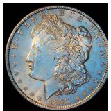 AU+ 1889 P Morgan Silver, Original Surfaces w/near Full Luster