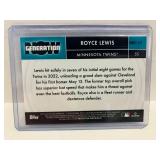 2022 Topps Chrome Royce Lewis RC