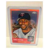 2022 Chrome Platinum Rose Gold Refractor Torii Hunter #/75