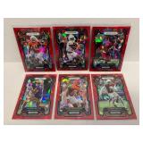 2024 Prizm NFL Draft Picks Red Cracked Ice Rookies