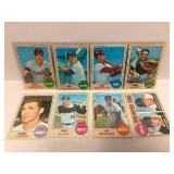 1968 Topps Baseball - Eight Cards