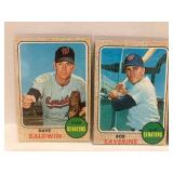 1968 Topps Baseball - Eight Cards