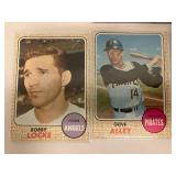 1968 Topps Baseball - Eight Cards