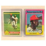 1975 and 1976 Topps Lou Brock